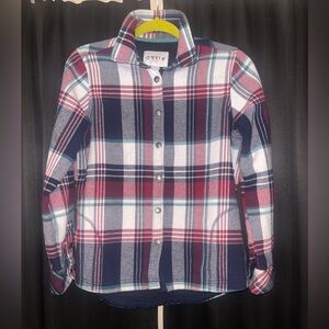 Orvis Women's Plaid Button Down Shirt - Red, Blue, White